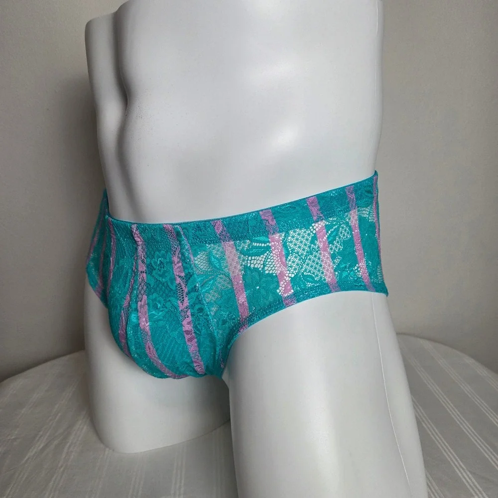 Cosabella Men Luxury Italian Floral Lace Comfort Micro Brief Designer Underwear